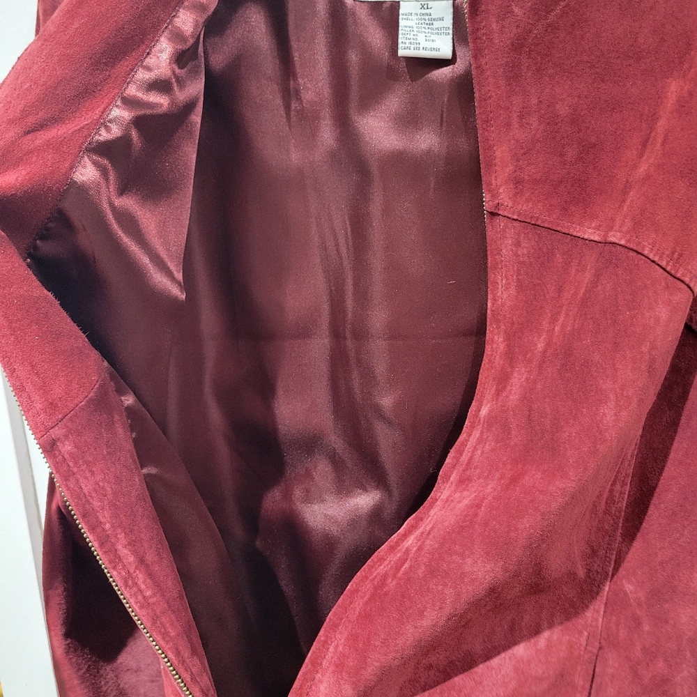 Leather Jacket Maroon - image 5